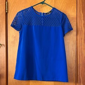 Forever 21 Royal Blue Lace Blouse